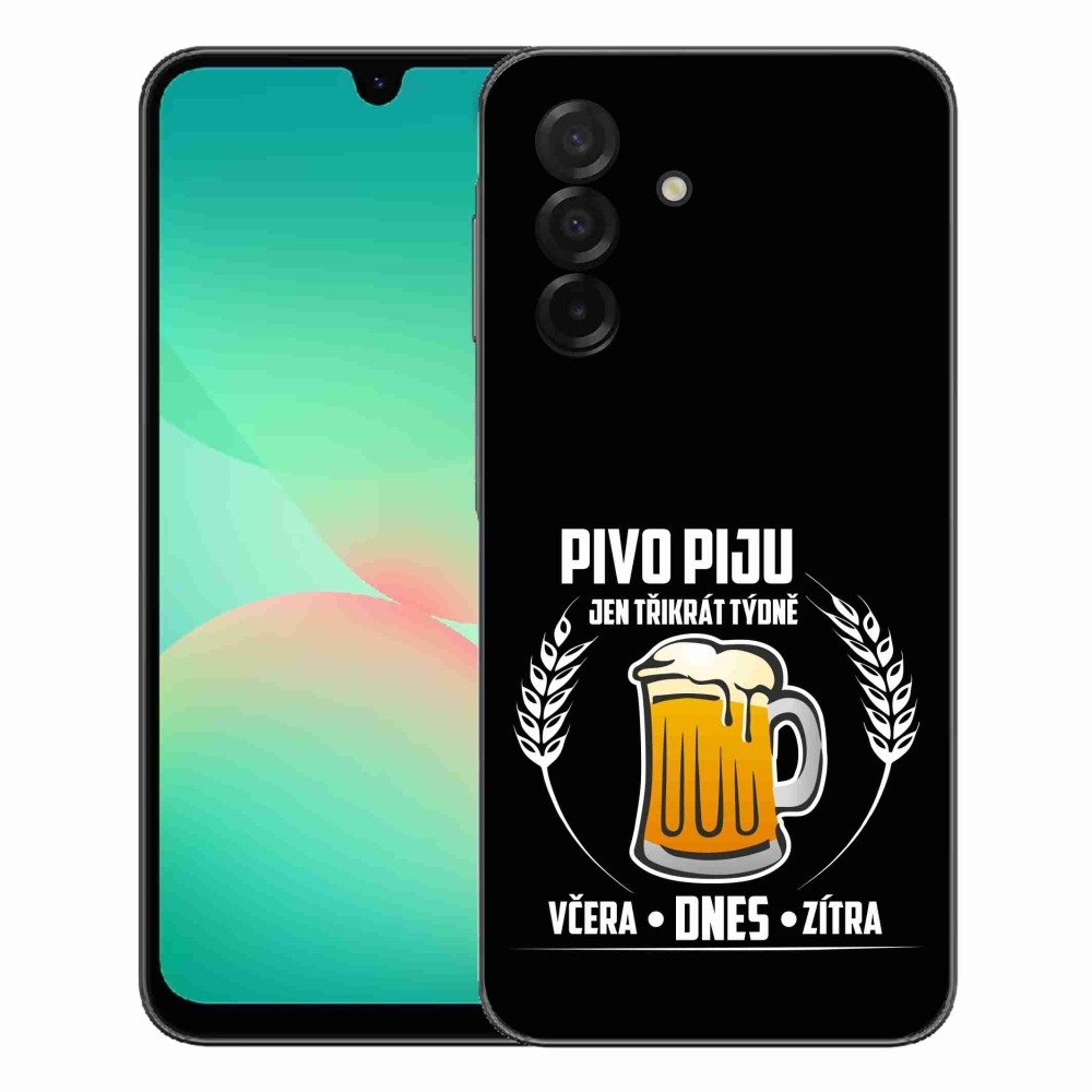 Gélový kryt mmCase na Samsung Galaxy A27 5G - pivný motív čierne pozadie