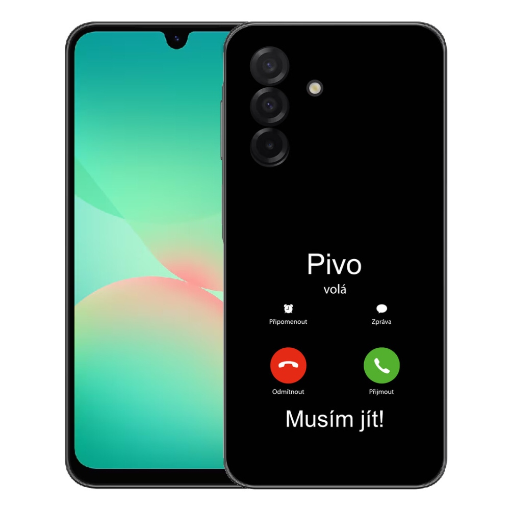 Gélový kryt mmCase na Samsung Galaxy A27 5G - pivo volá čierne pozadie