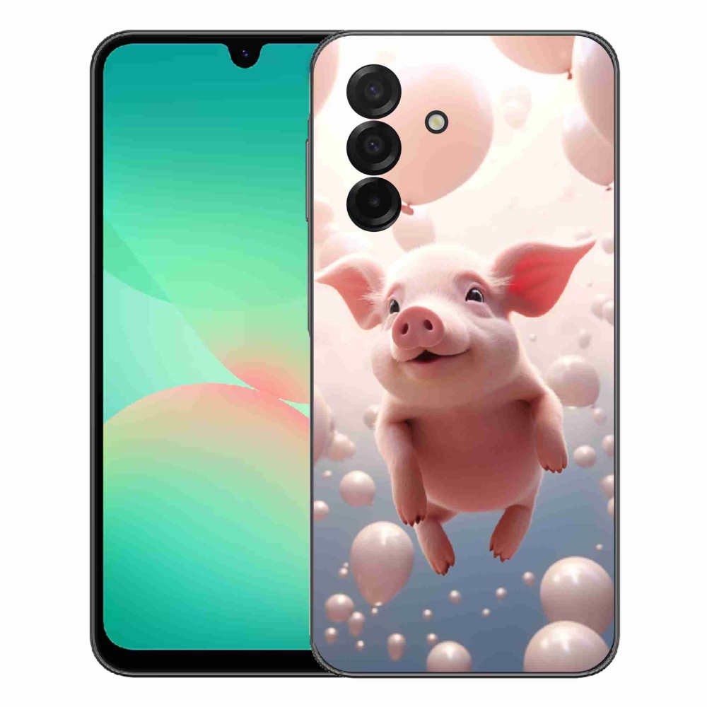 Gélový kryt mmCase na Samsung Galaxy A27 5G - prasiatko s balónikmi