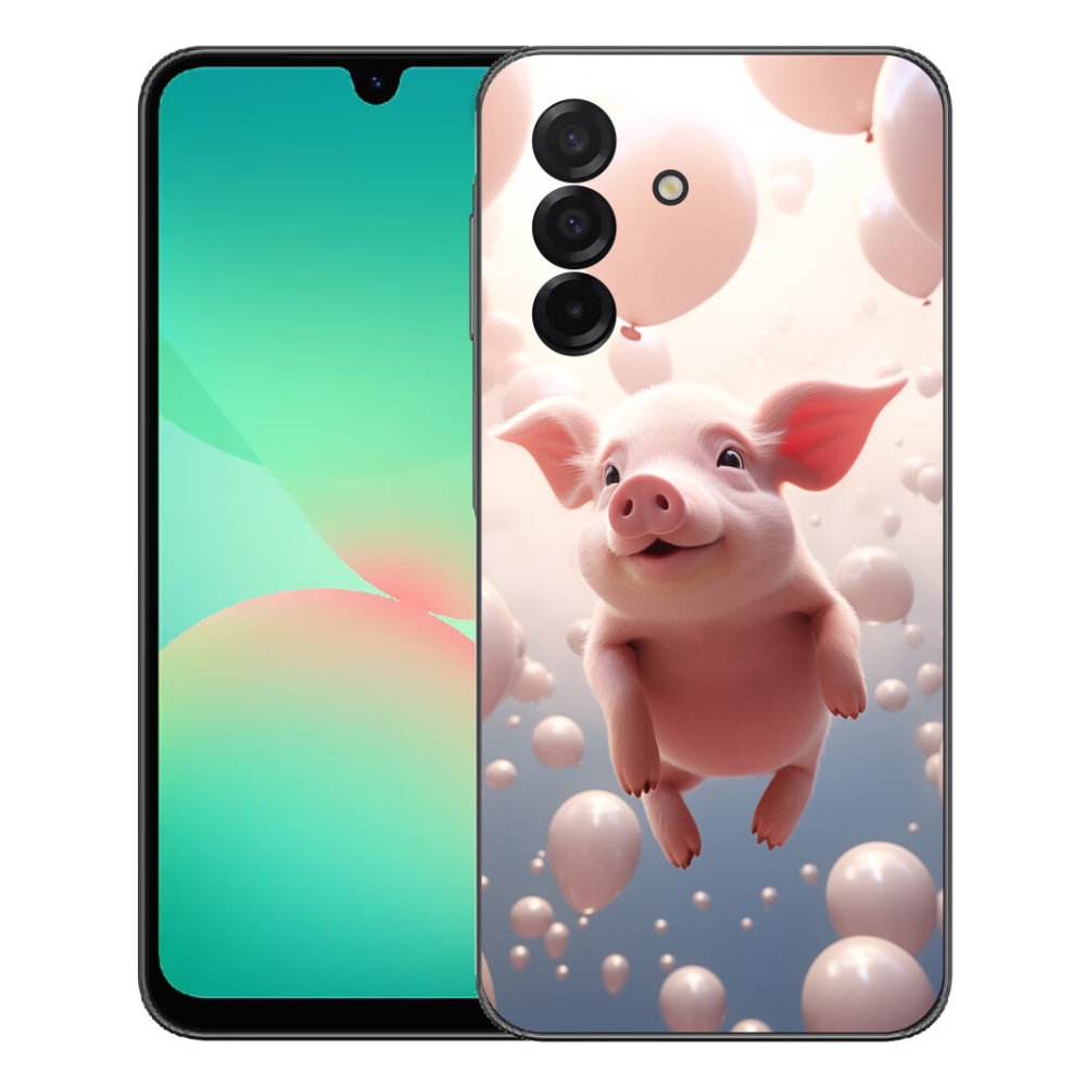 Gélový kryt mmCase na Samsung Galaxy A27 5G - prasiatko s balónikmi