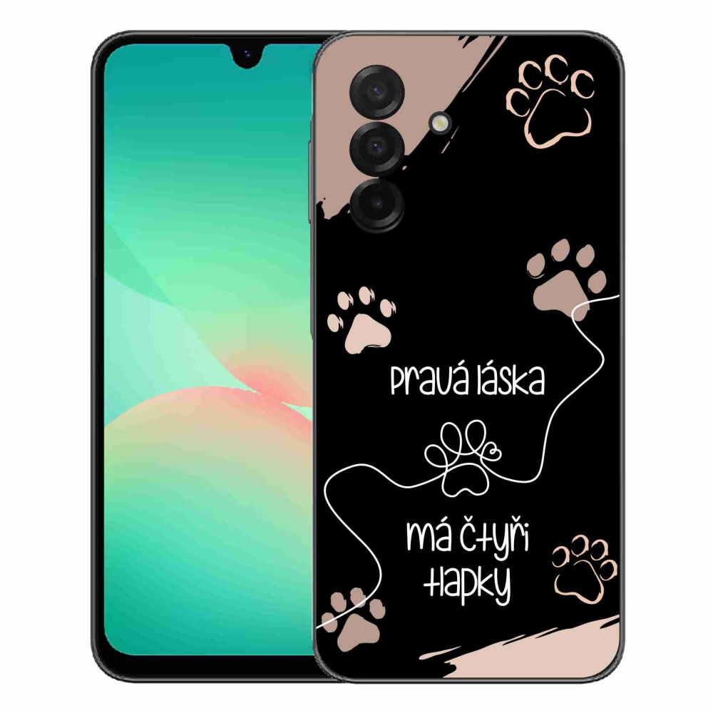 Gélový kryt mmCase na Samsung Galaxy A27 5G - psí motív 1 čierne pozadie
