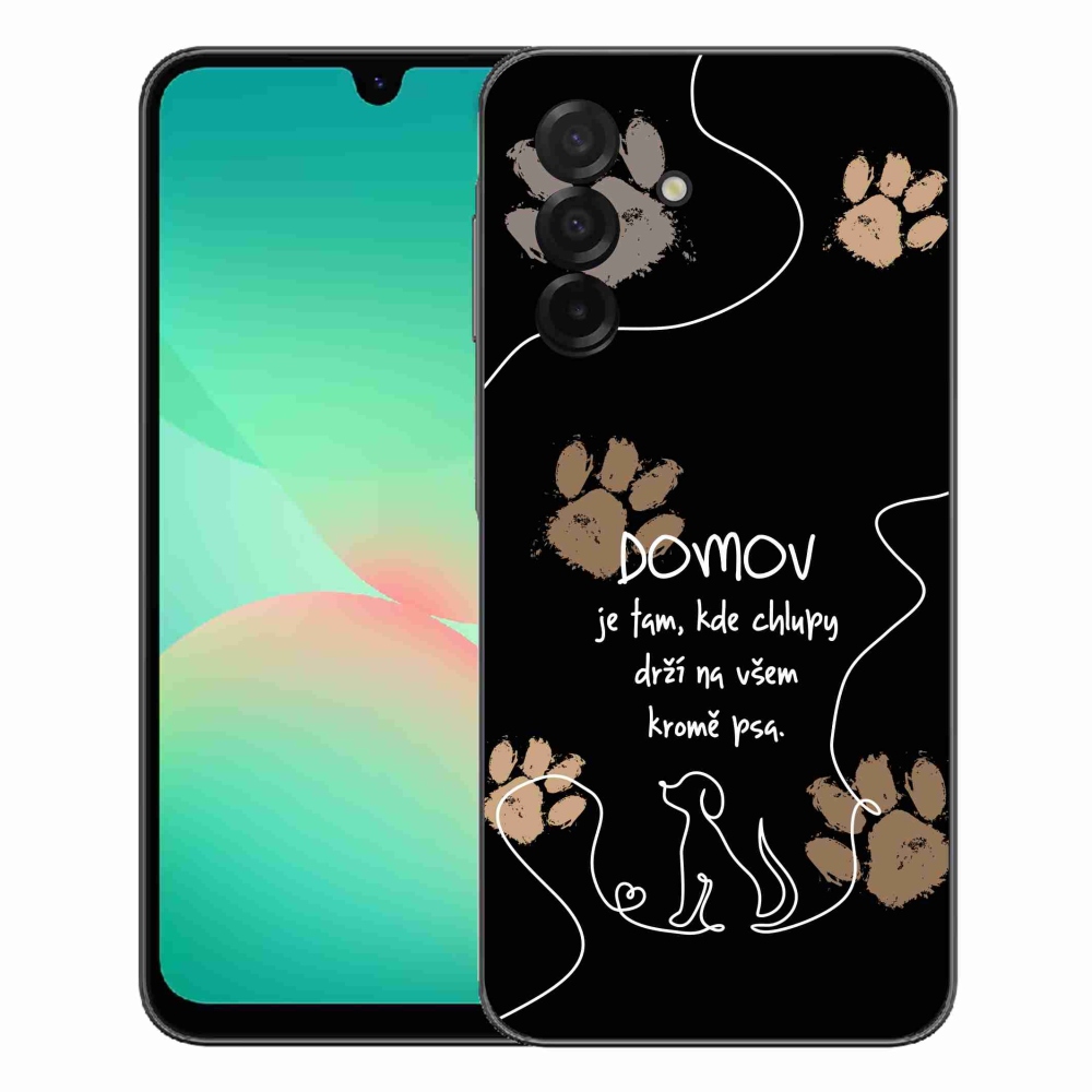 Gélový kryt mmCase na Samsung Galaxy A27 5G - psí motív čierne pozadie