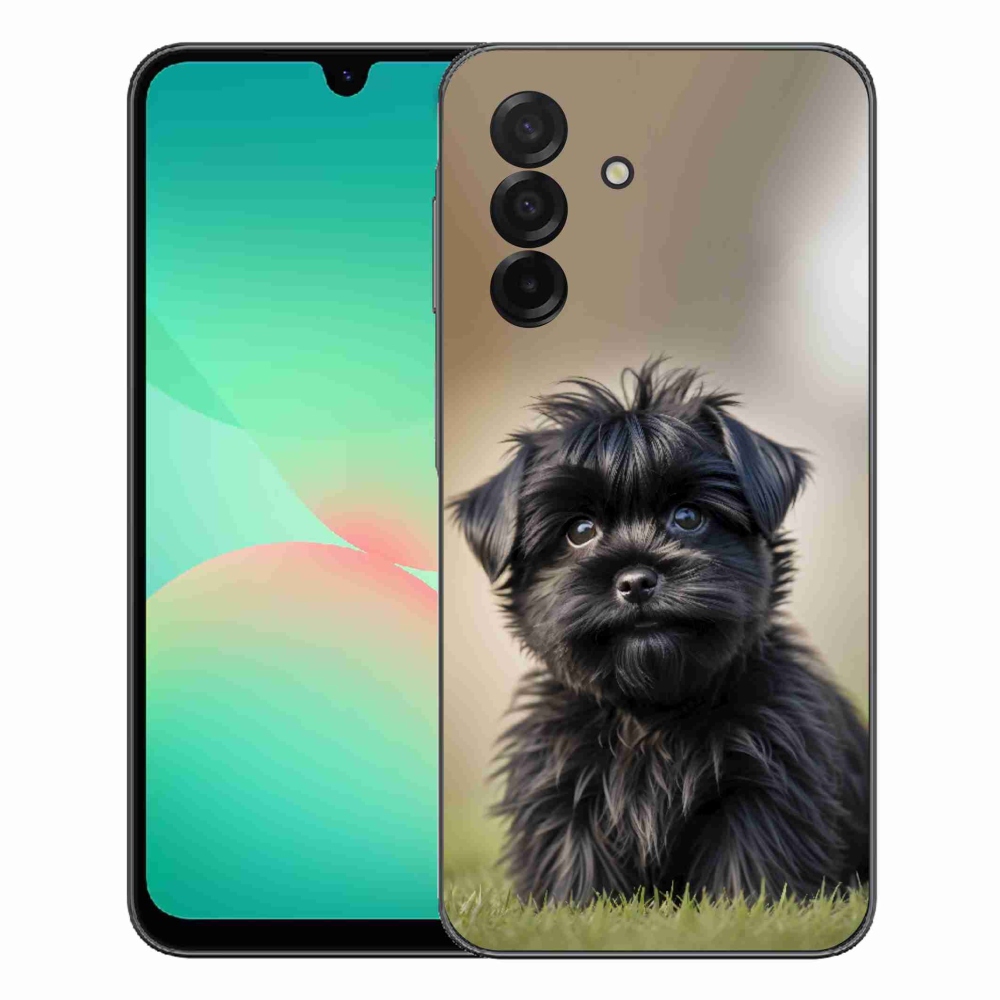 Gélový kryt mmCase na Samsung Galaxy A27 5G - roztomilý čierny psík