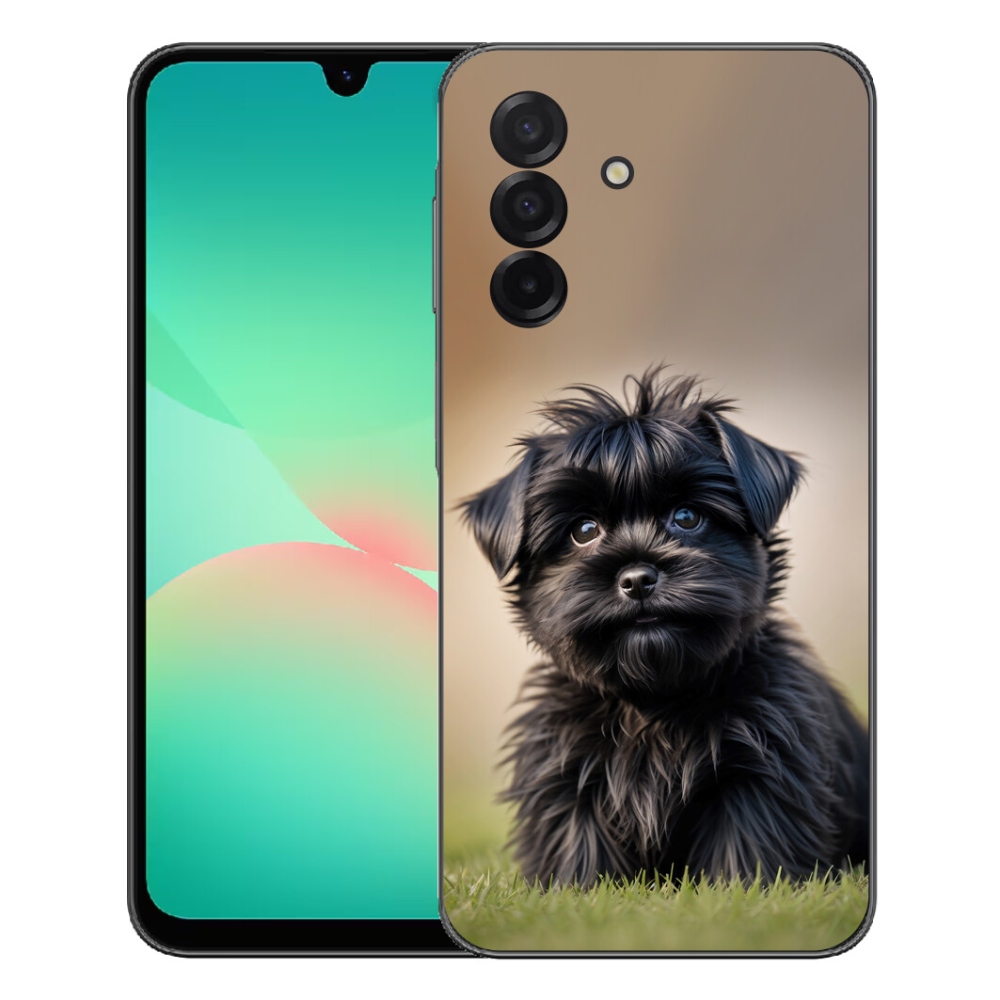 Gélový kryt mmCase na Samsung Galaxy A27 5G - roztomilý čierny psík