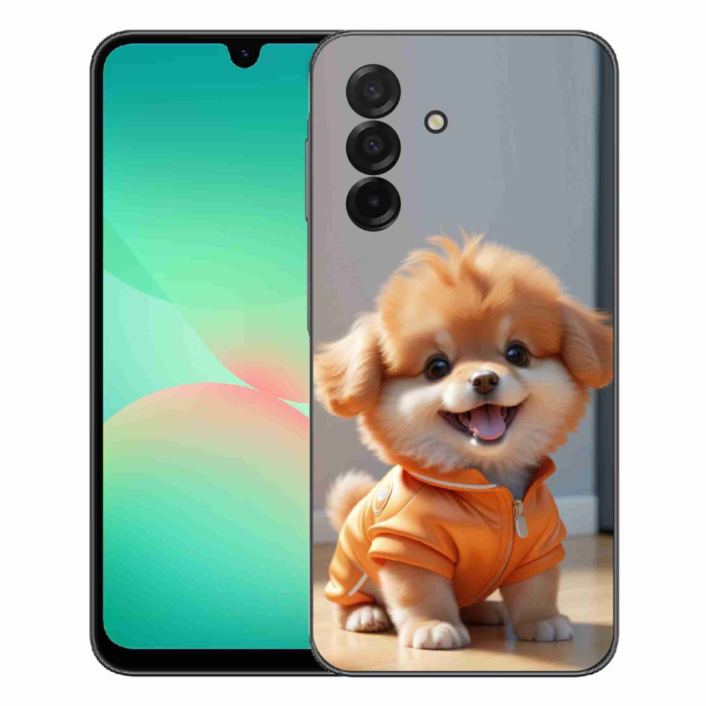 Gélový kryt mmCase na Samsung Galaxy A27 5G - roztomilý pomeranian v mikine