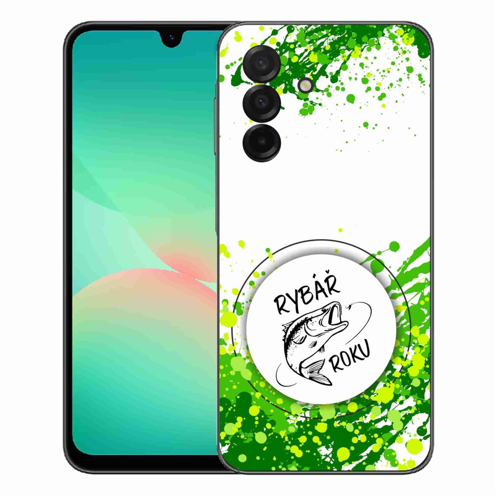 Gélový kryt mmCase na Samsung Galaxy A27 5G - rybár roka biele pozadie