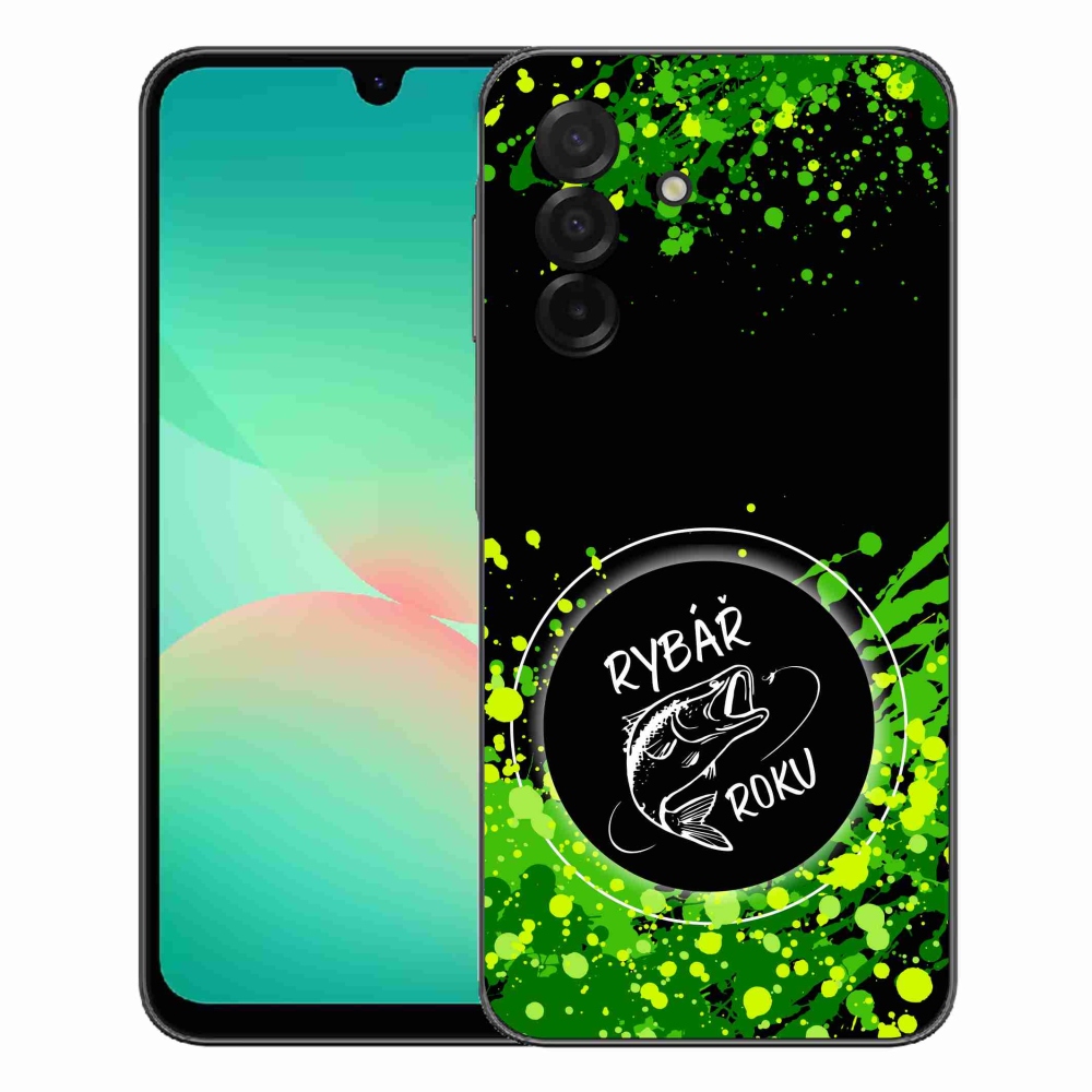 Gélový kryt mmCase na Samsung Galaxy A27 5G - rybár roka čierne pozadie