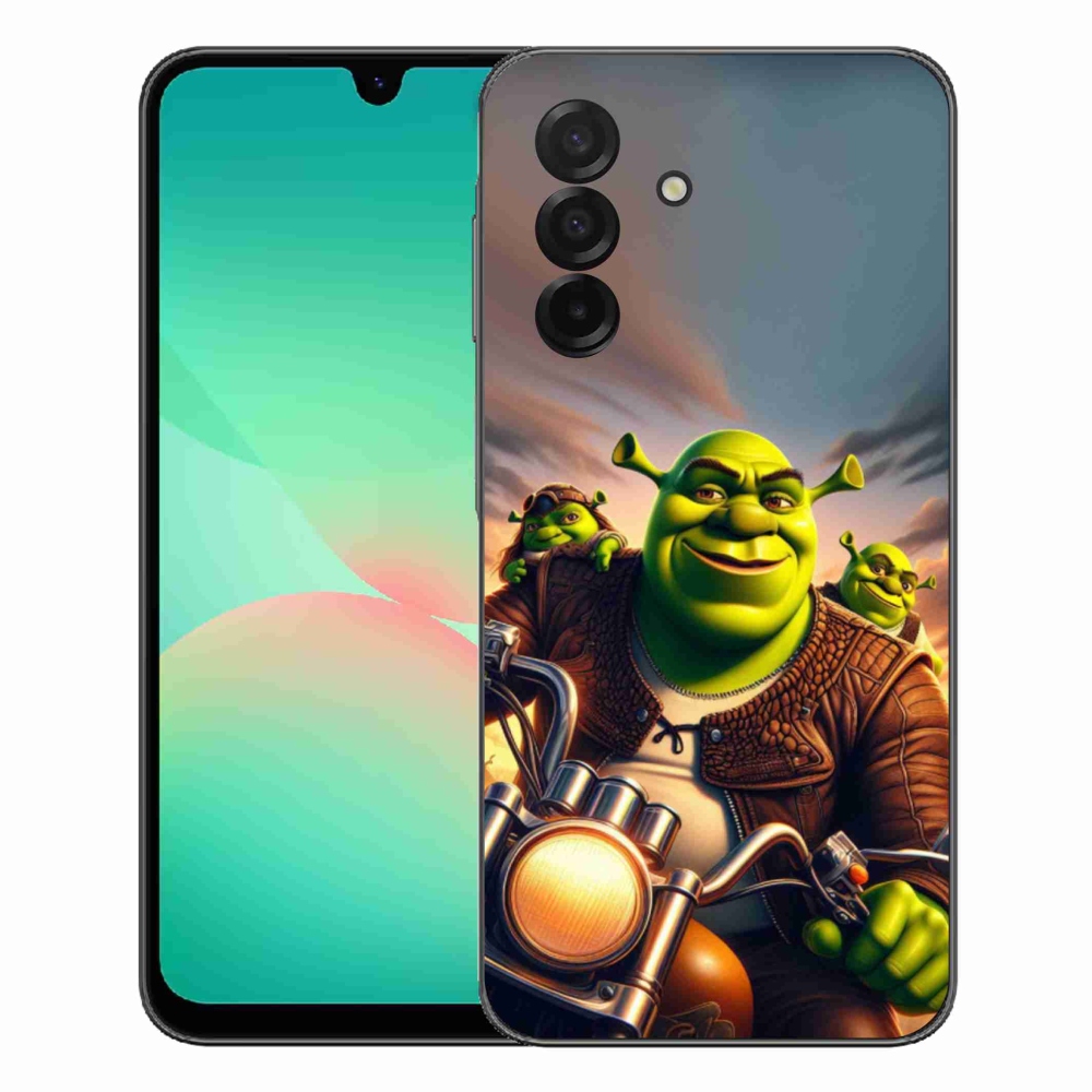 Gélový kryt mmCase na Samsung Galaxy A27 5G - shrek na motorke