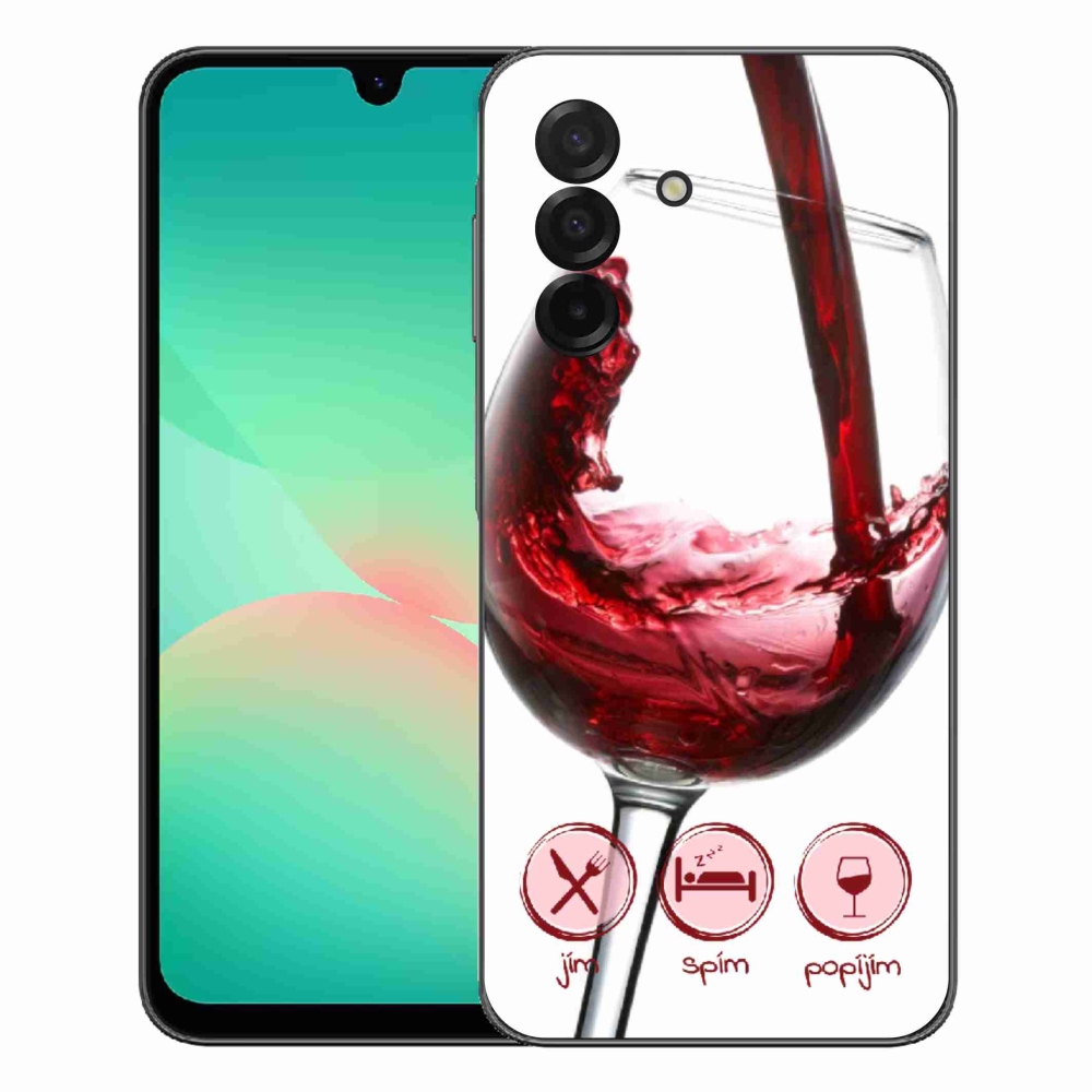 Gélový kryt mmCase na Samsung Galaxy A27 5G - pohár vína červené