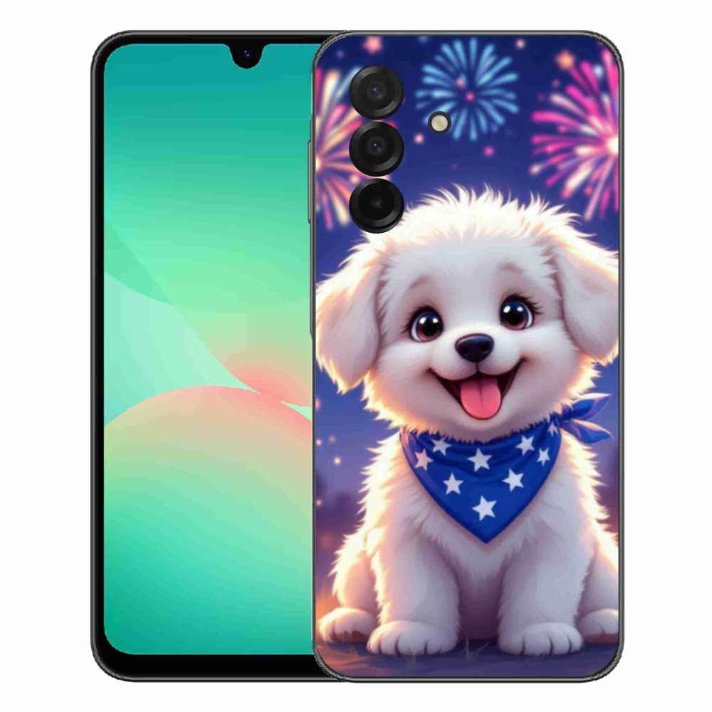 Gélový kryt mmCase na Samsung Galaxy A27 5G - slávnostné šteňa
