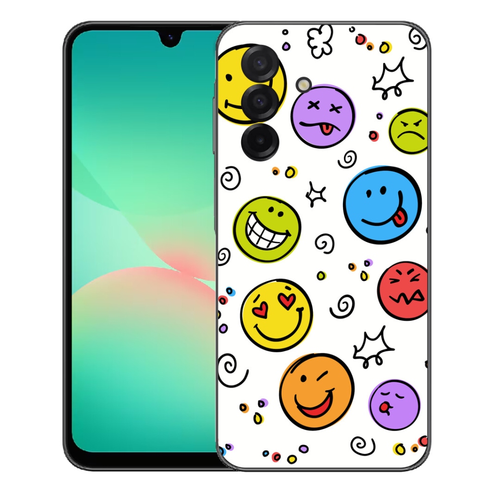 Gélový kryt mmCase na Samsung Galaxy A27 5G - smajlíci