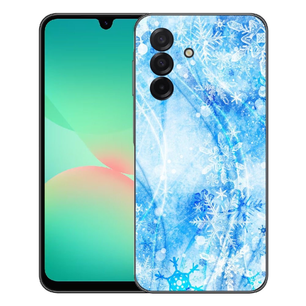 Gélový kryt mmCase na Samsung Galaxy A27 5G - snehové vločky