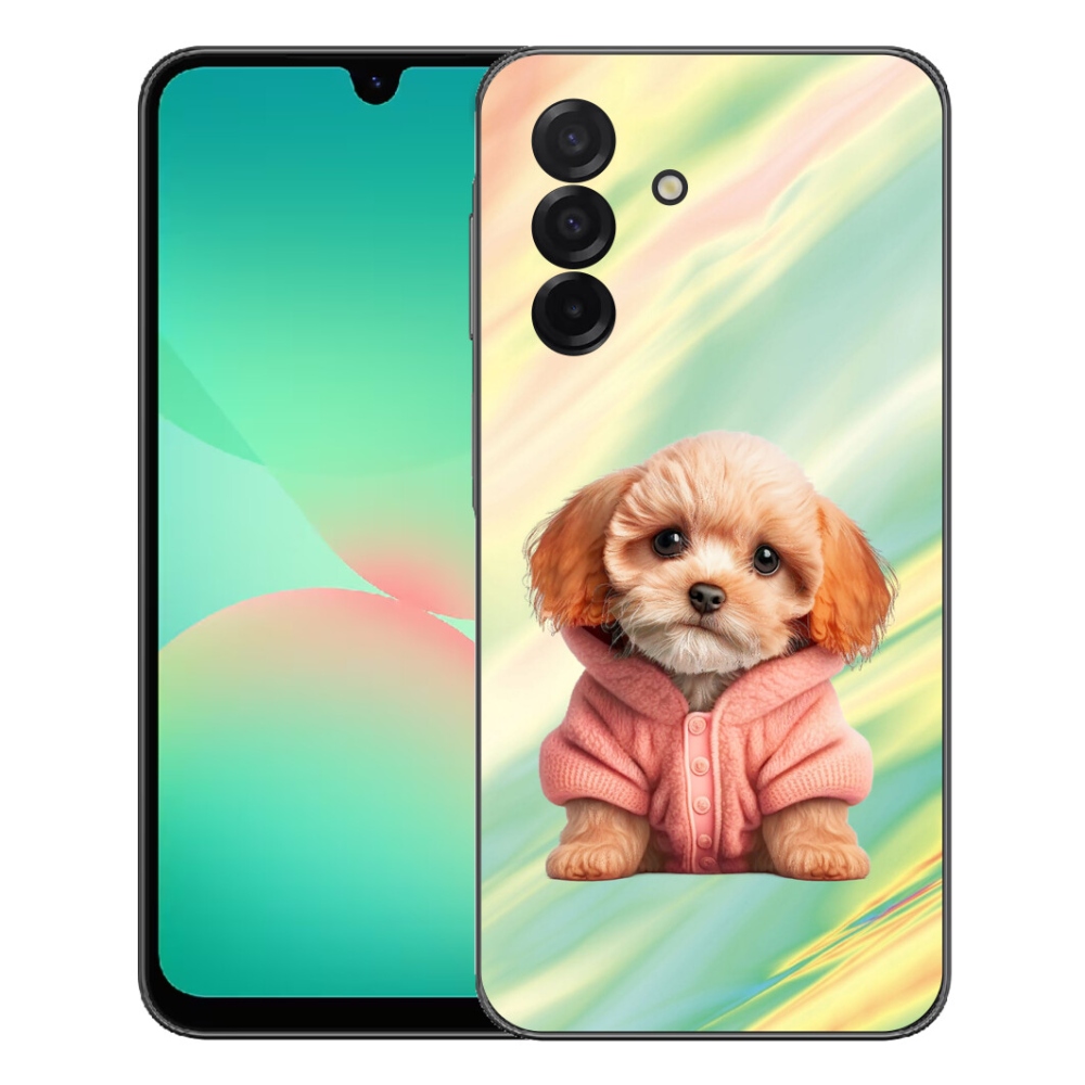 Gélový kryt mmCase na Samsung Galaxy A27 5G - šteňa vo svetri