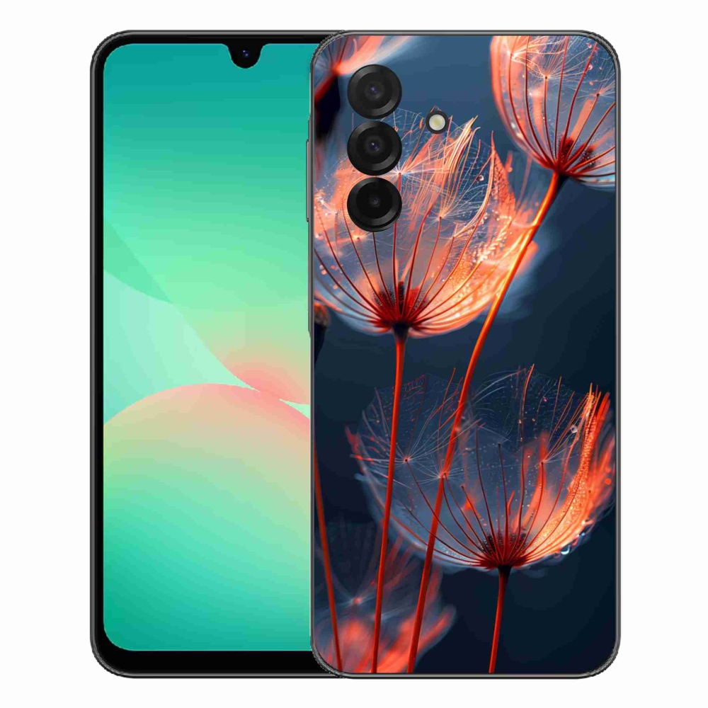 Gélový kryt mmCase na Samsung Galaxy A27 5G - svetielkujúce páperie