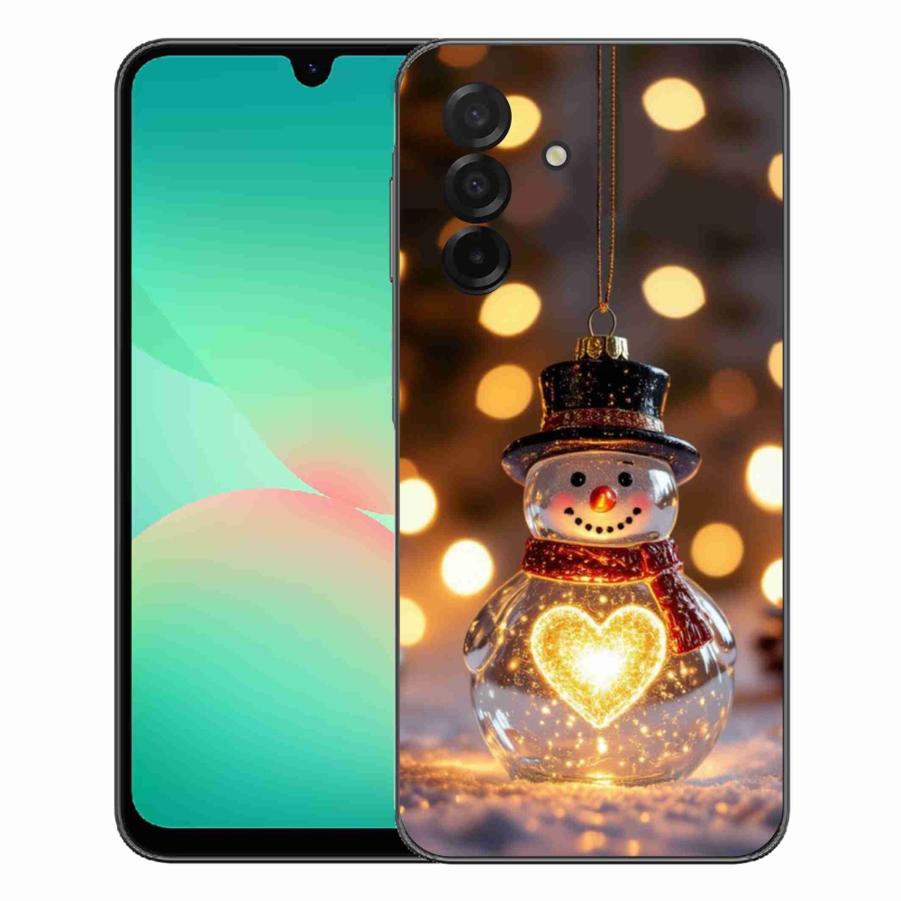 Gélový kryt mmCase na Samsung Galaxy A27 5G - svietiaci vianočný snehuliak