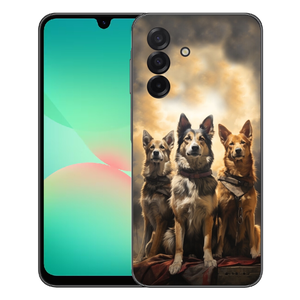 Gélový kryt mmCase na Samsung Galaxy A27 5G - tri psy