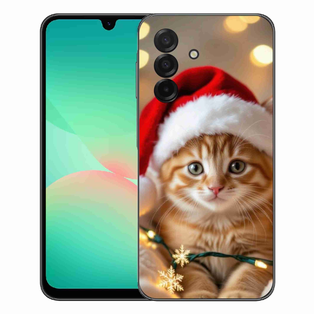 Gélový kryt mmCase na Samsung Galaxy A27 5G - vianočné mačiatko