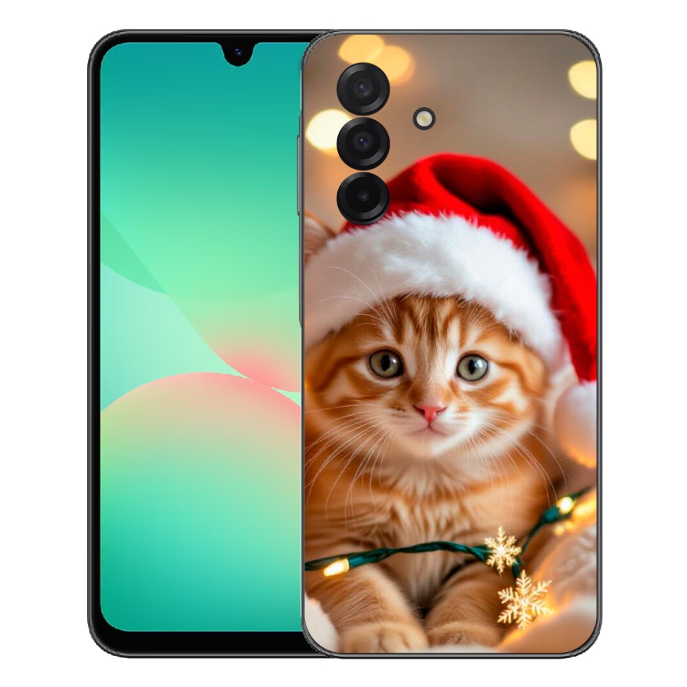 Gélový kryt mmCase na Samsung Galaxy A27 5G - vianočné mačiatko