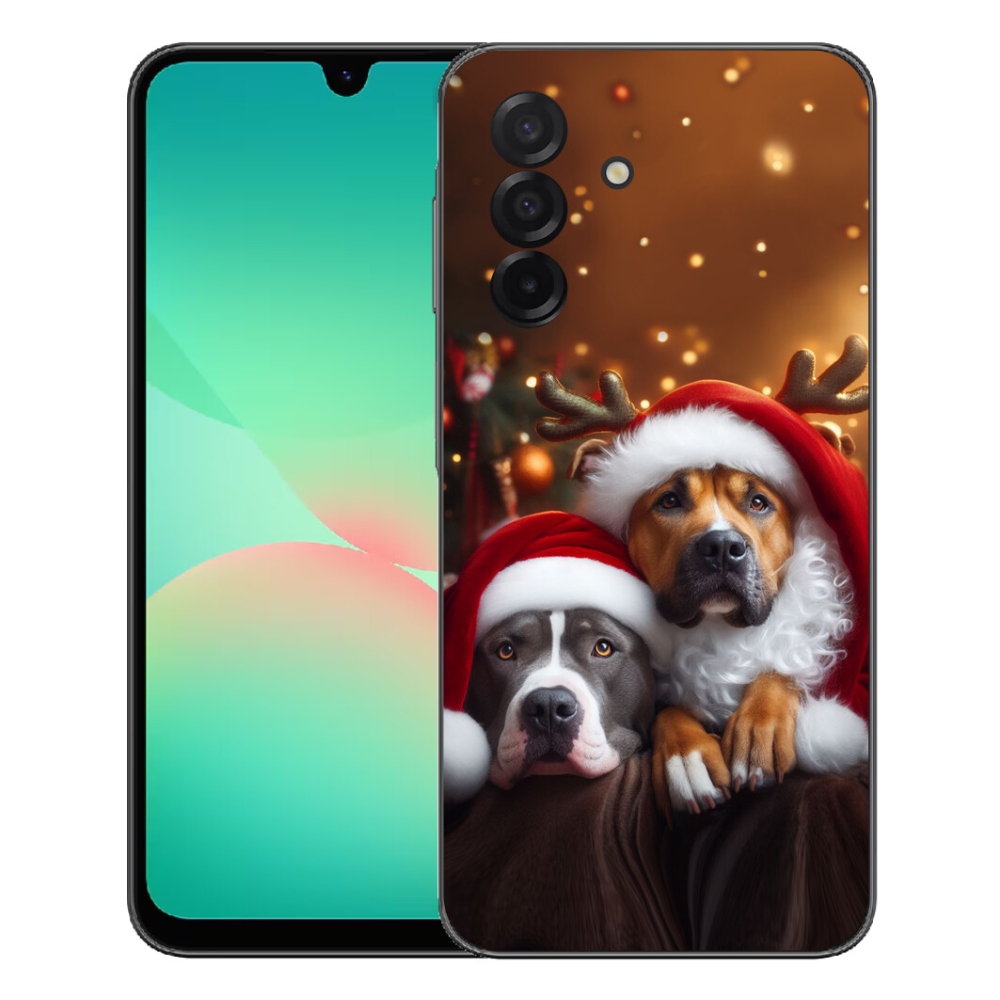 Gélový kryt mmCase na Samsung Galaxy A27 5G - vianočné psy