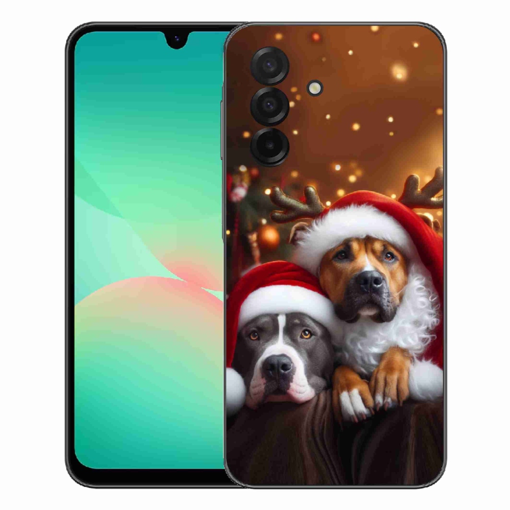 Gélový kryt mmCase na Samsung Galaxy A27 5G - vianočné psy