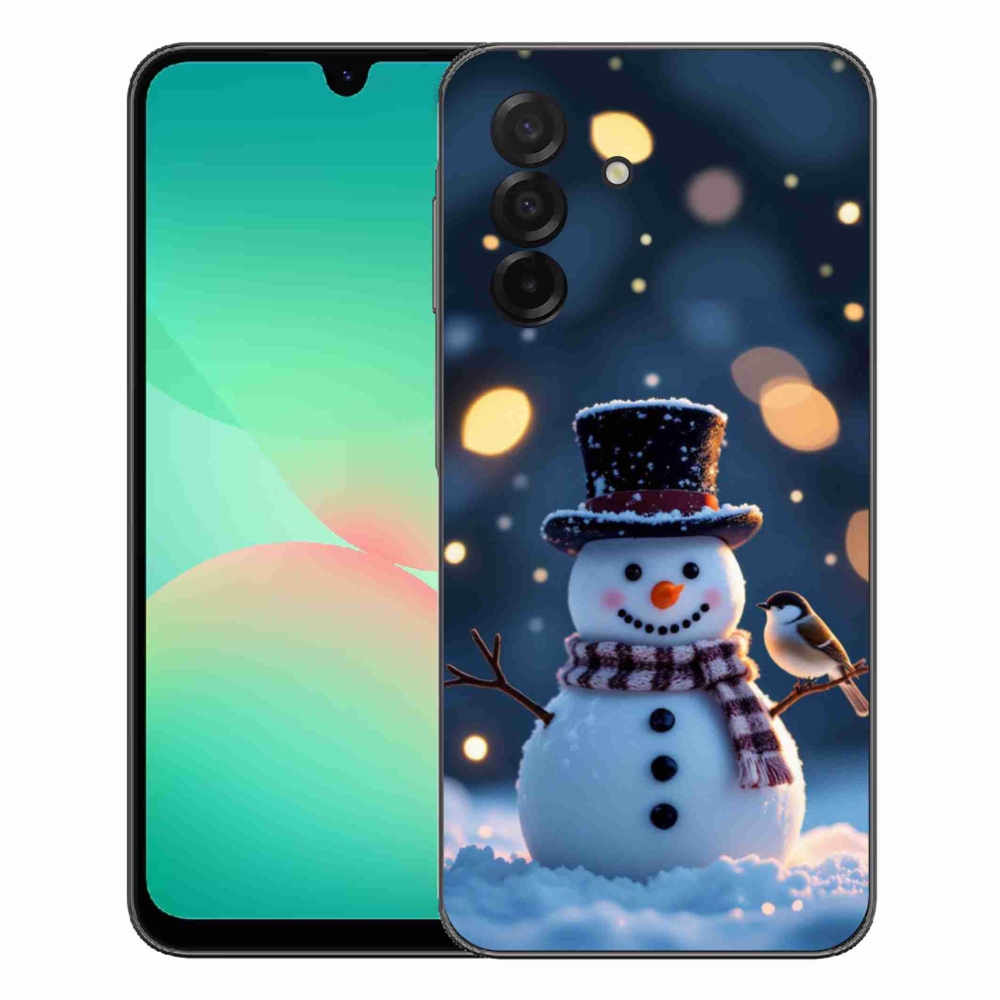 Gélový kryt mmCase na Samsung Galaxy A27 5G - vianočný snehuliak