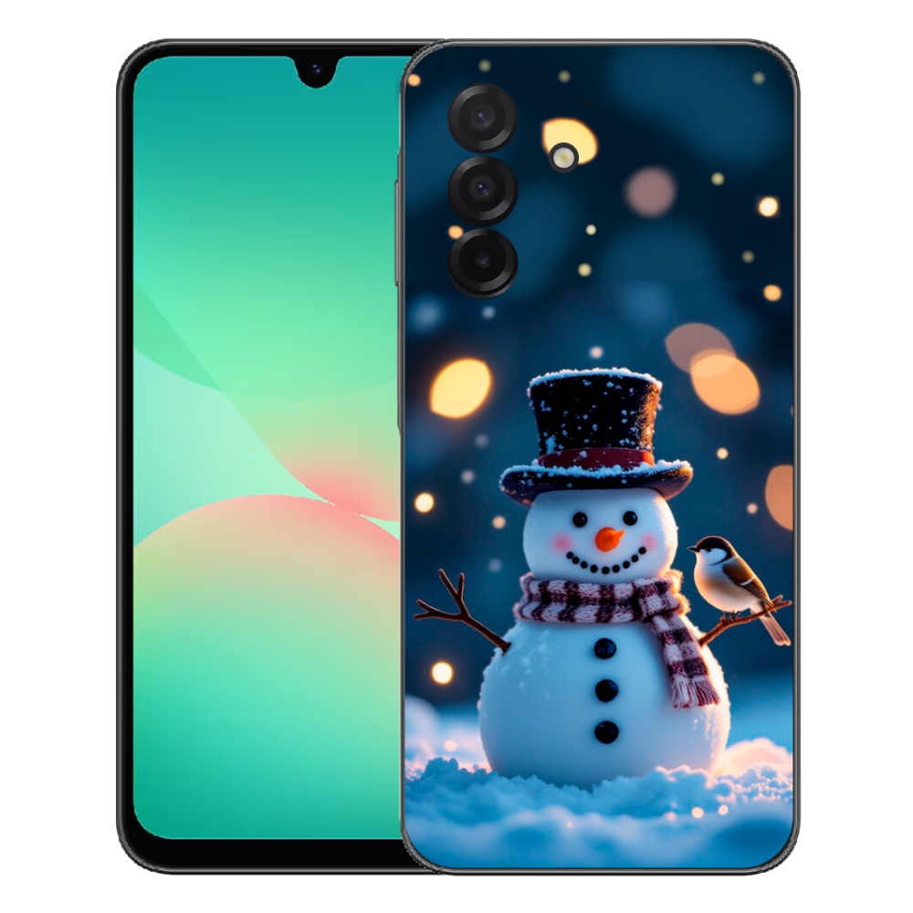 Gélový kryt mmCase na Samsung Galaxy A27 5G - vianočný snehuliak