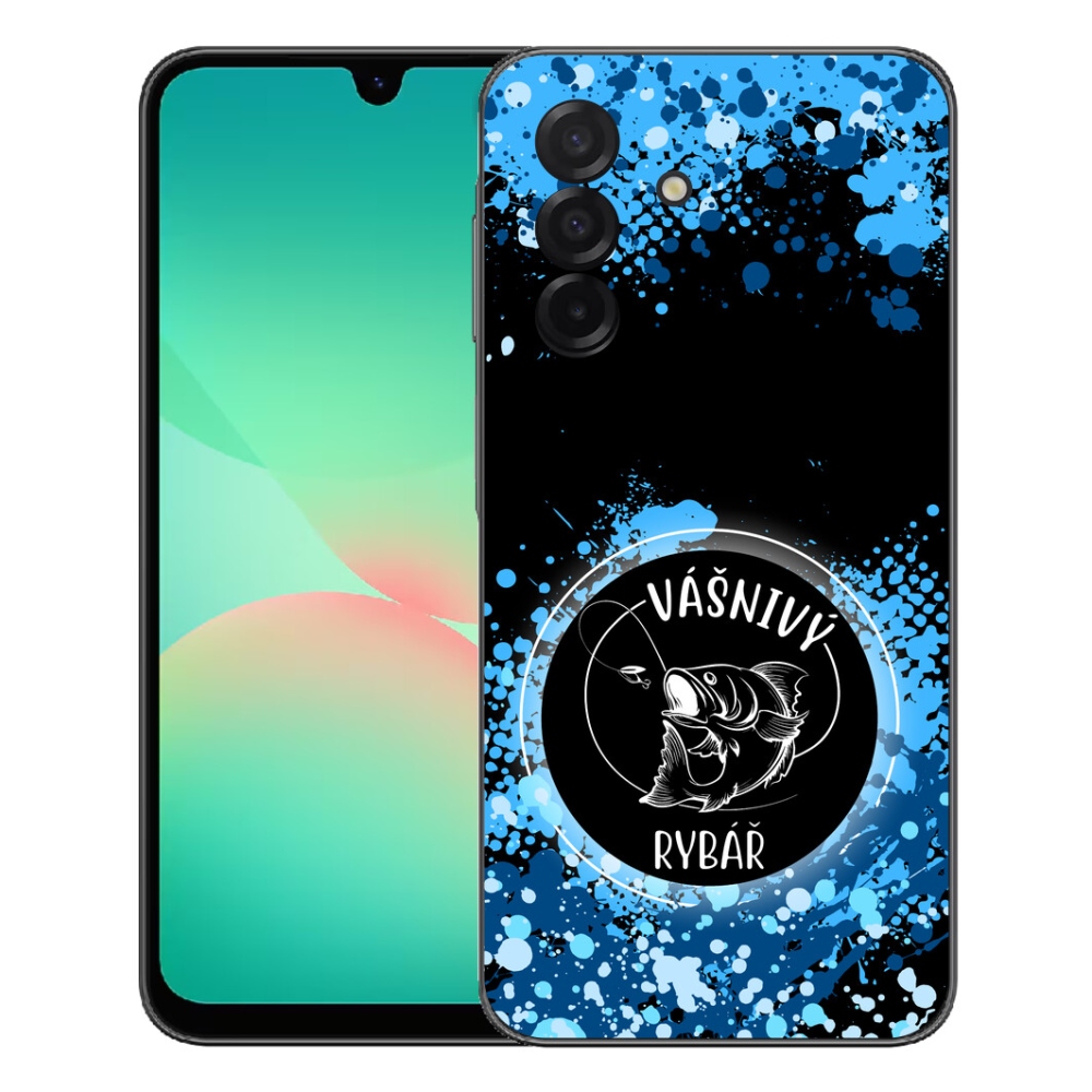 Gélový kryt mmCase na Samsung Galaxy A27 5G - vášnivý rybár čierne pozadie