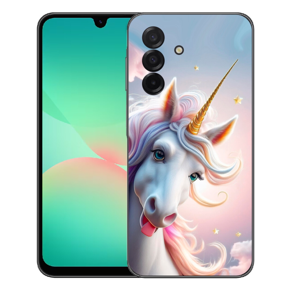 Gélový kryt mmCase na Samsung Galaxy A27 5G - veselý jednorožec