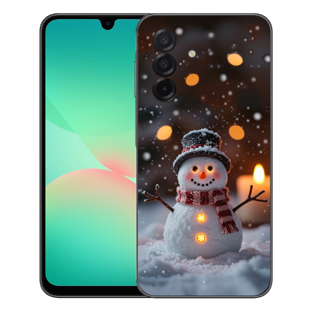 Gélový kryt mmCase na Samsung Galaxy A27 5G - veselý snehuliak
