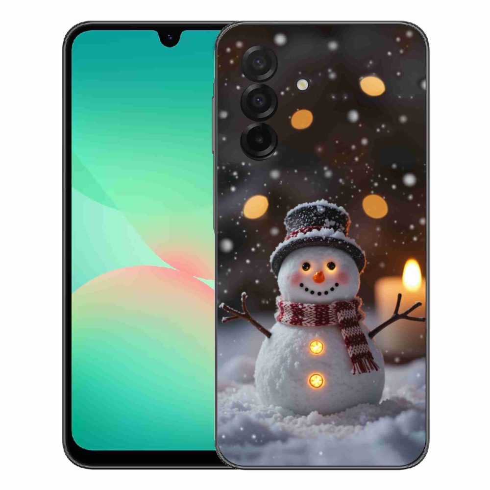 Gélový kryt mmCase na Samsung Galaxy A27 5G - veselý snehuliak