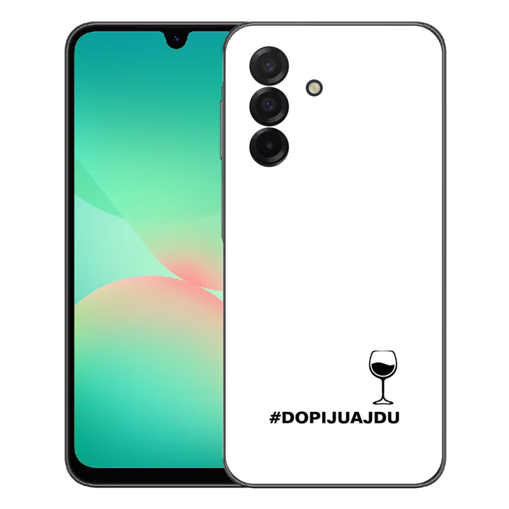 Gélový kryt mmCase na Samsung Galaxy A27 5G - vínny motív biele pozadie