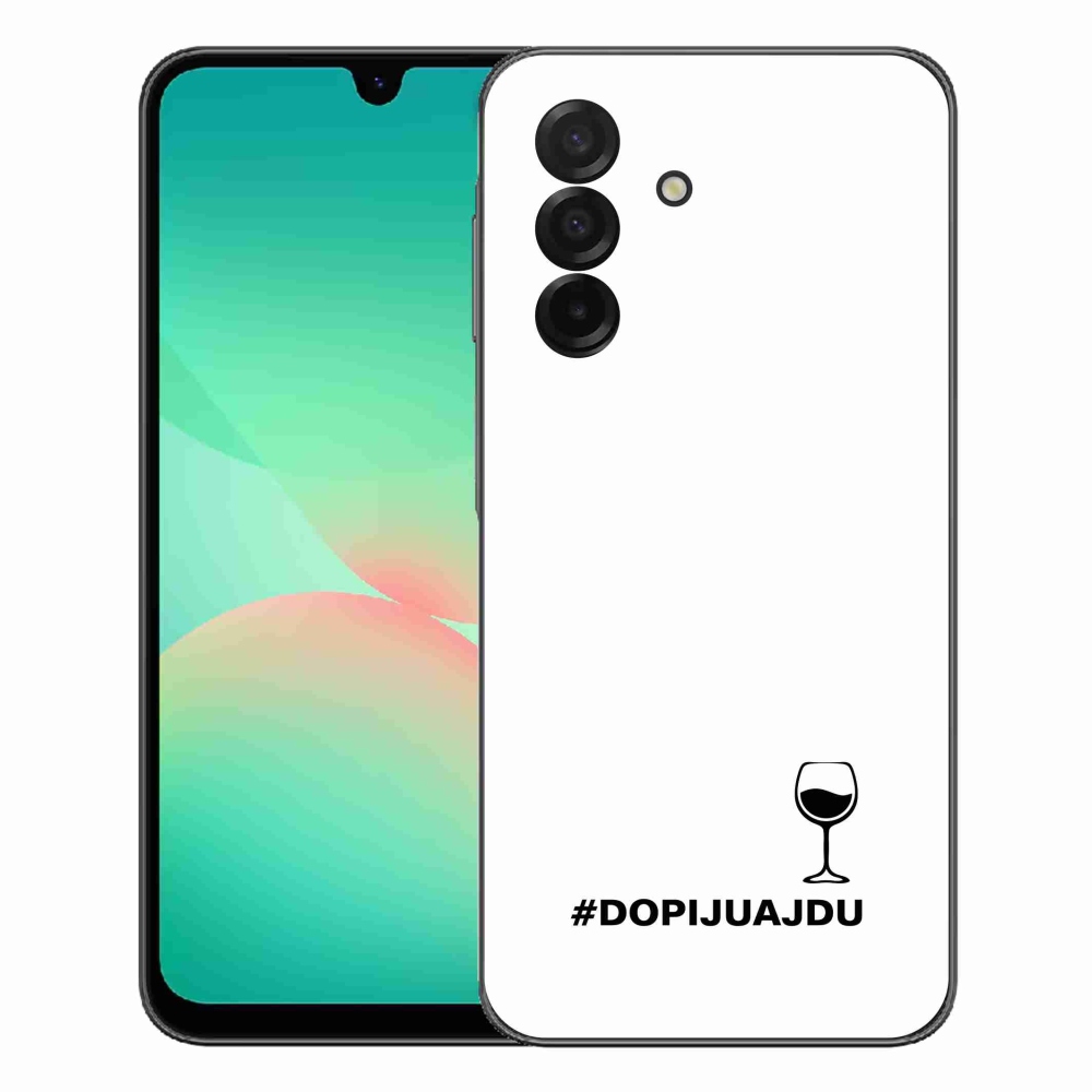 Gélový kryt mmCase na Samsung Galaxy A27 5G - vínny motív biele pozadie