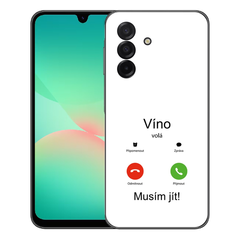 Gélový kryt mmCase na Samsung Galaxy A27 5G - víno volá biele pozadie