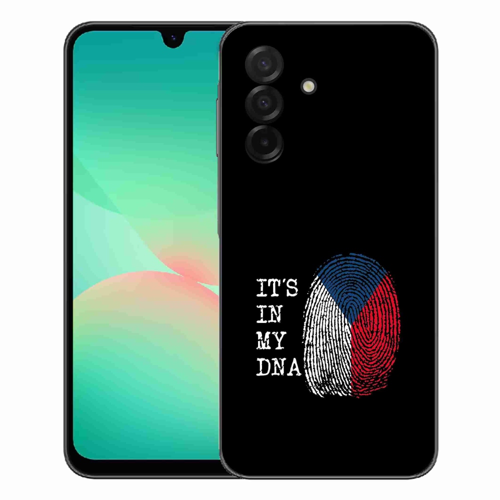 Gélový kryt mmCase na Samsung Galaxy A27 5G - vlajka odtlačok prsta čierne pozadie