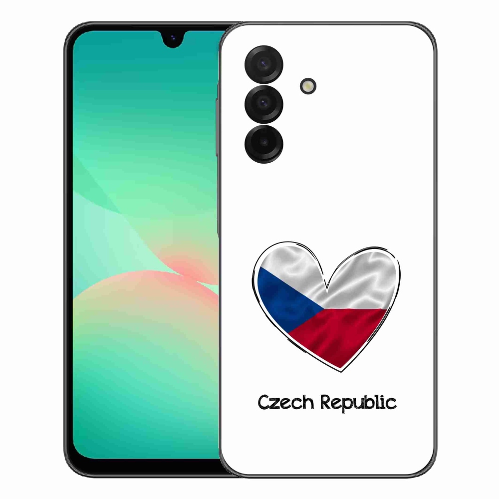 Gélový kryt mmCase na Samsung Galaxy A27 5G - vlajka srdca biele pozadie