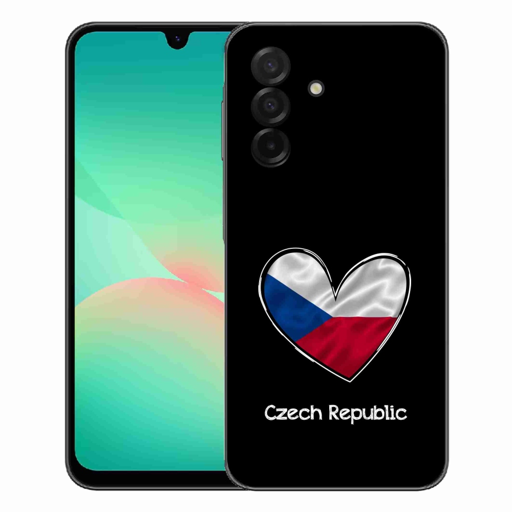 Gélový kryt mmCase na Samsung Galaxy A27 5G - vlajka srdca čierne pozadie