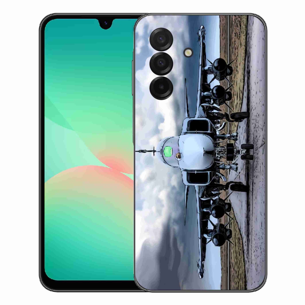 Gélový kryt mmCase na Samsung Galaxy A27 5G - vojenské lietadlo