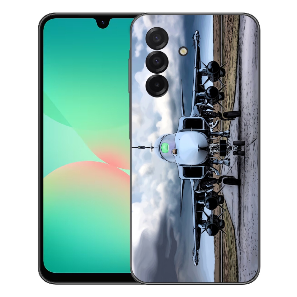 Gélový kryt mmCase na Samsung Galaxy A27 5G - vojenské lietadlo
