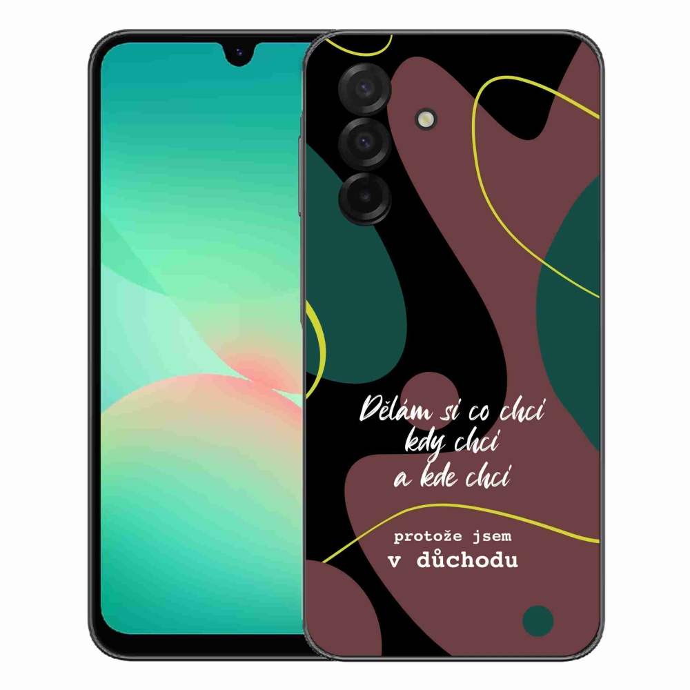Gélový kryt mmCase na Samsung Galaxy A27 5G - vtipný text 10 čierne pozadie