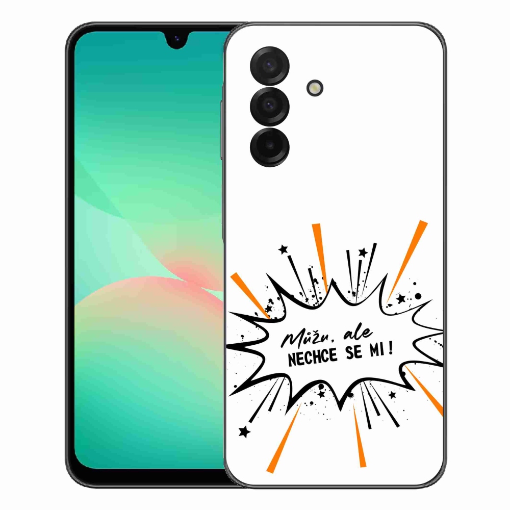 Gélový kryt mmCase na Samsung Galaxy A27 5G - vtipný text 11 biele pozadie