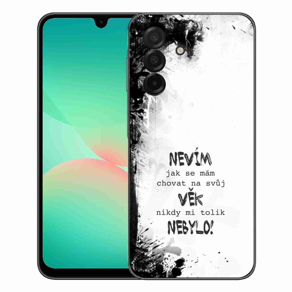 Gélový kryt mmCase na Samsung Galaxy A27 5G - vtipný text 14 biele pozadie