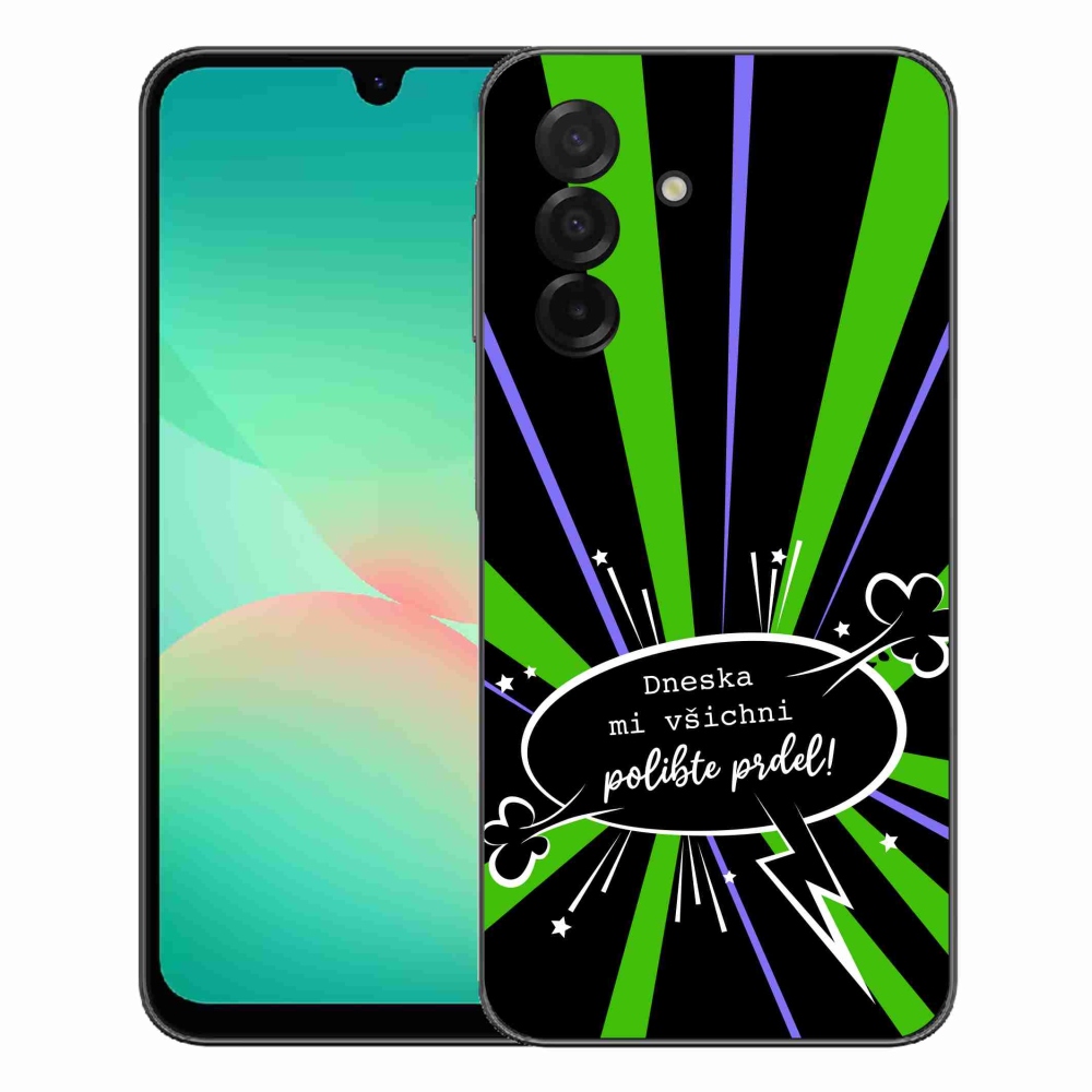 Gélový kryt mmCase na Samsung Galaxy A27 5G - vtipný text 15 čierne pozadie