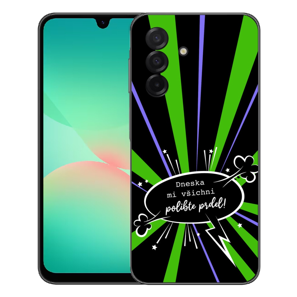 Gélový kryt mmCase na Samsung Galaxy A27 5G - vtipný text 15 čierne pozadie