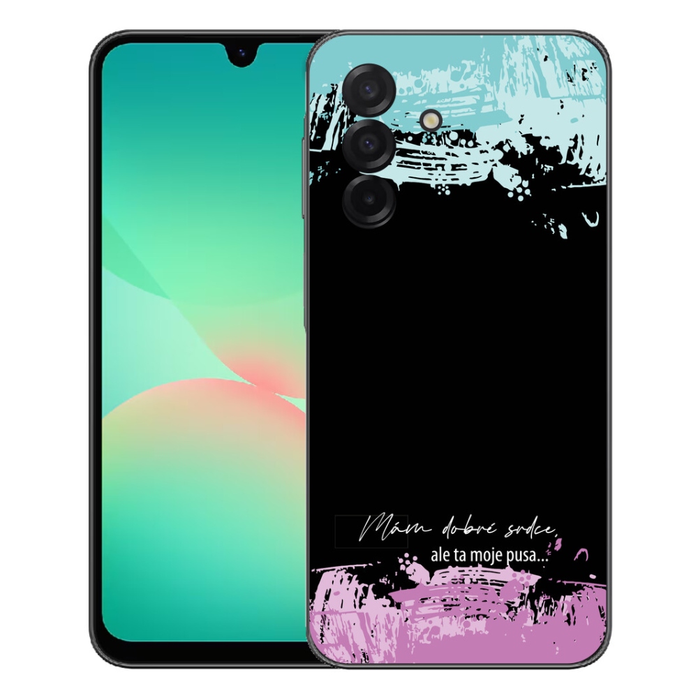Gélový kryt mmCase na Samsung Galaxy A27 5G - vtipný text 3 čierne pozadie