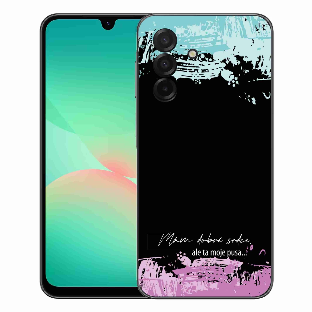Gélový kryt mmCase na Samsung Galaxy A27 5G - vtipný text 3 čierne pozadie