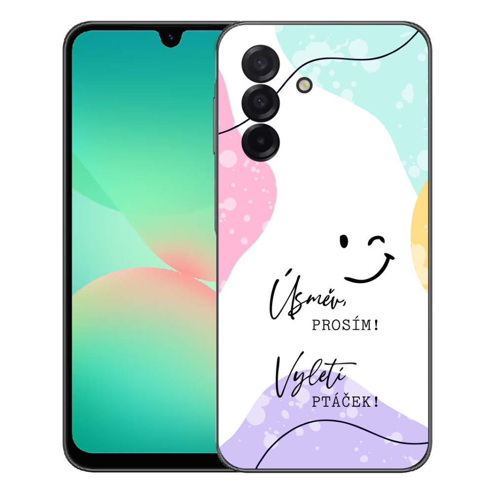 Gélový kryt mmCase na Samsung Galaxy A27 5G - vtipný text 4 biele pozadie