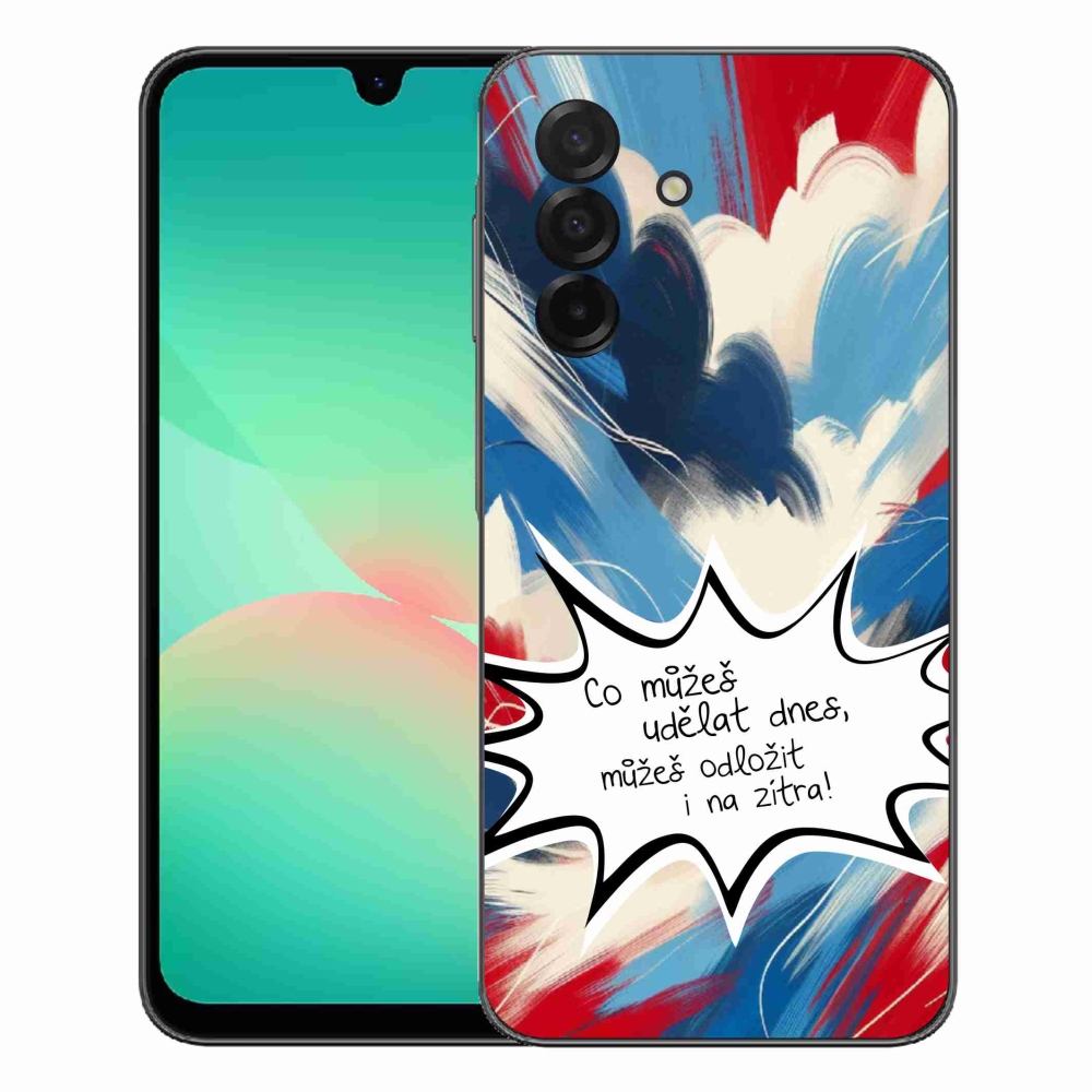Gélový kryt mmCase na Samsung Galaxy A27 5G - vtipný text 9 biele pozadie