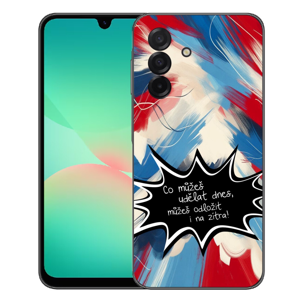 Gélový kryt mmCase na Samsung Galaxy A27 5G - vtipný text 9 čierne pozadie