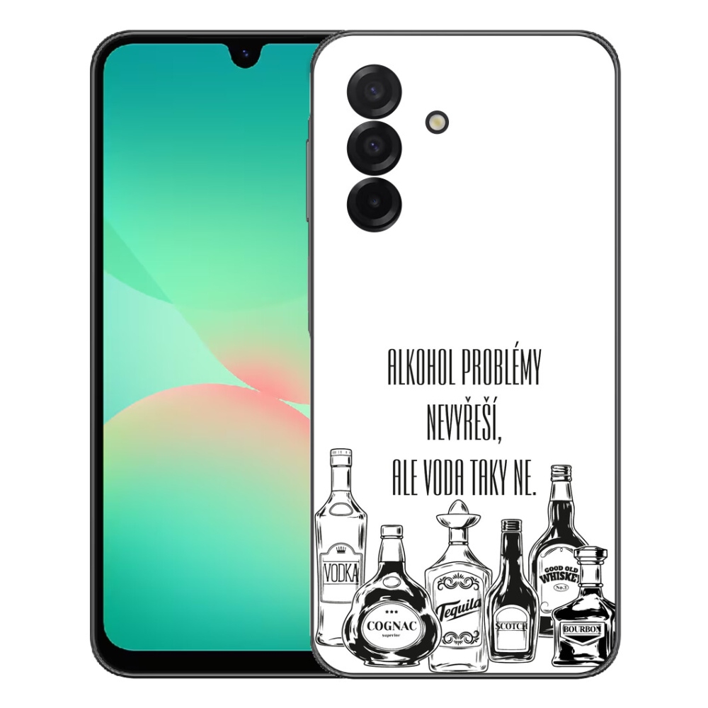 Gélový kryt mmCase na Samsung Galaxy A27 5G - vtipný text biele pozadie