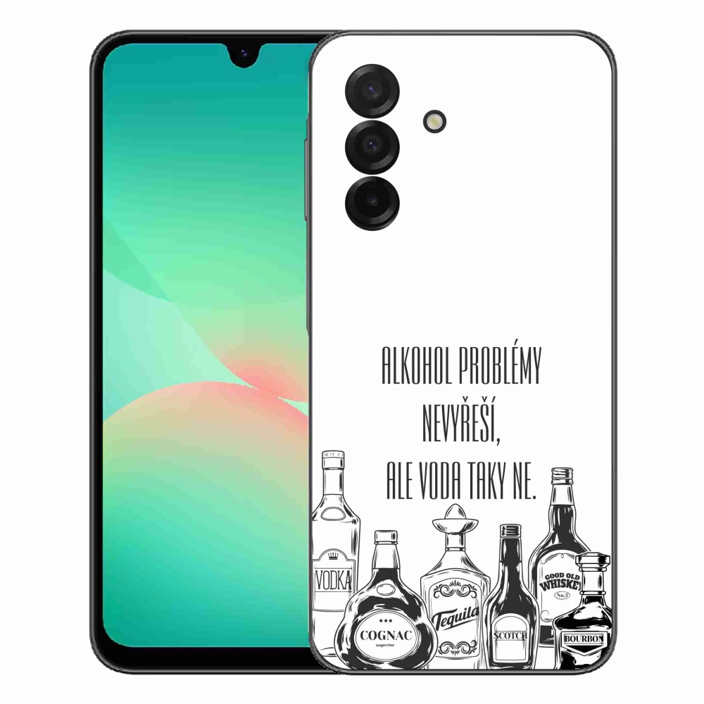 Gélový kryt mmCase na Samsung Galaxy A27 5G - vtipný text biele pozadie
